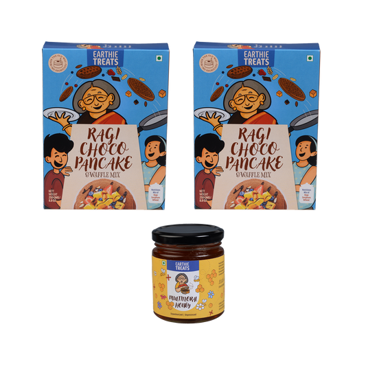 Combo  Ragi Choco Pancake + Honey (Pack of 2 + 1)