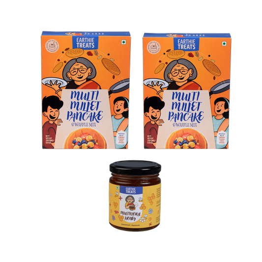 Combo  Multi Millet Pancake + Honey (Pack of 2 + 1)